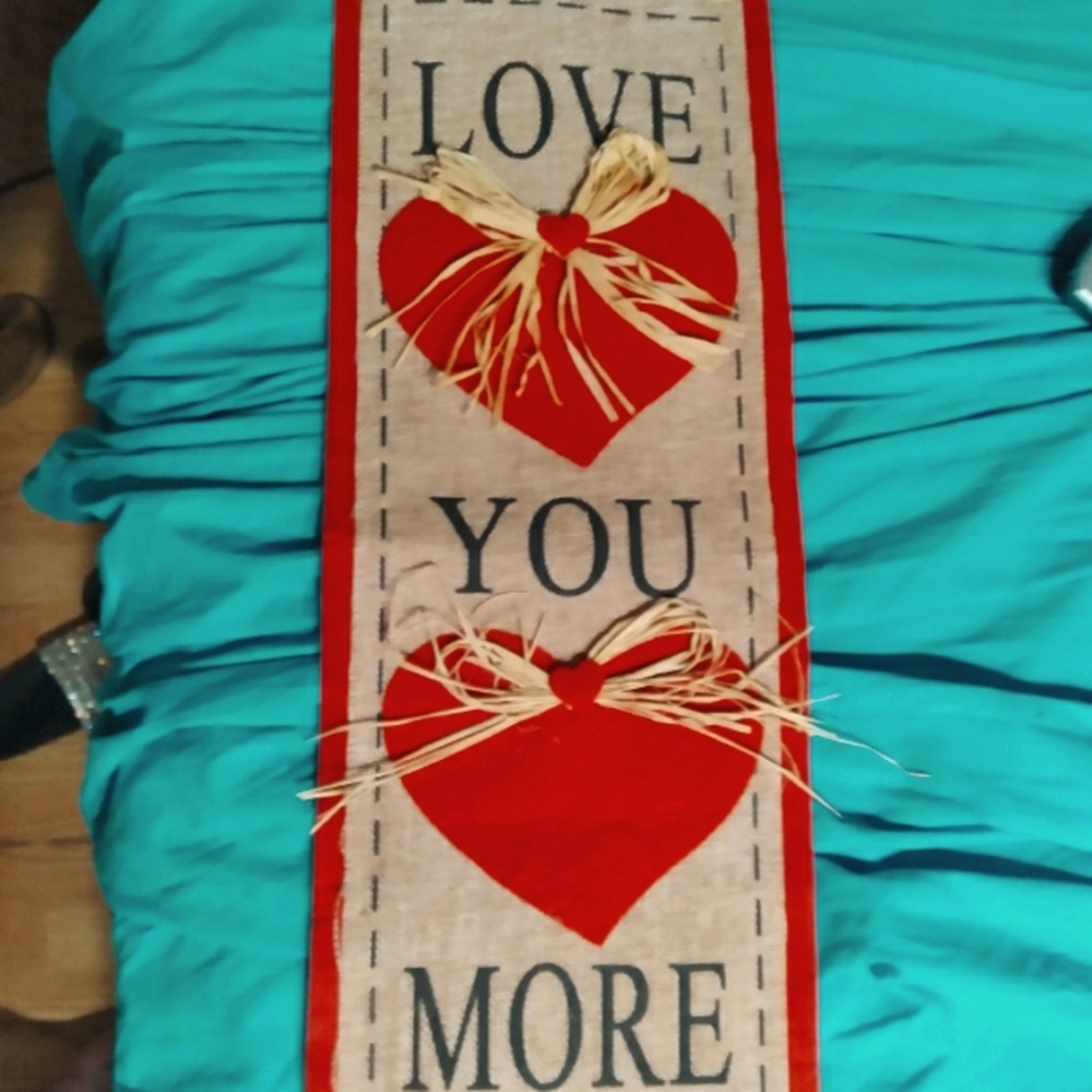 I love you more hanging picture